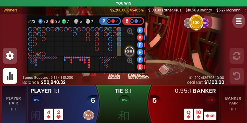 Baccarat ABC8 là một sản phẩm giải trí thú vị tại nhà cái 